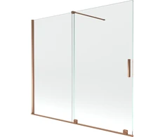 Vonios sienelė Mexen Velar II, Rose auksinis, 180 x 150 cm