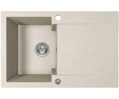 Granitinė virtuvinė plautuvė Laveo Chichi SBH_411Y, rusvai gelsvas