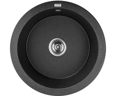 Granitinė virtuvinė plautuvė Laveo Dafne SBD_788Y, Juodas