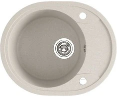 Granitinė virtuvinė plautuvė Laveo Dafne SBD_483T, rusvai gelsvas