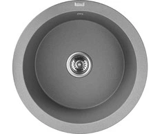 Granitinė virtuvinė plautuvė Laveo Dafne SBD_588Y, Pilkas