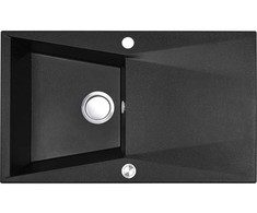 Granitinė virtuvinė plautuvė Laveo Grenada SBG_711T, Juodas