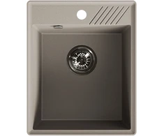 Granitinė virtuvinė plautuvė Laveo Hub SPH_410Y, rusvai gelsvas