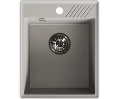 Granitinė virtuvinė plautuvė Laveo Hub SPH_510Y, Pilkas