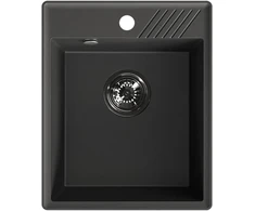 Granitinė virtuvinė plautuvė Laveo Hub SPH_710Y, Juodas