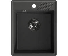 Granitinė virtuvinė plautuvė Laveo Hub SPH_710Y, Juodas