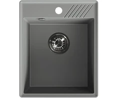Granitinė virtuvinė plautuvė Laveo Hub SPH_V10Y, Volcano pilkas