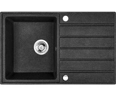 Granitinė virtuvinė plautuvė Laveo Margarita SBM_711T, Juodas