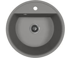 Granitinė virtuvinė plautuvė Laveo Muna SPU_580Y, Pilkas