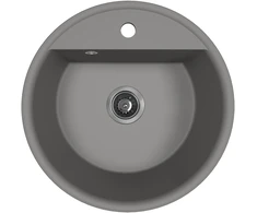Granitinė virtuvinė plautuvė Laveo Muna SPU_580Y, Pilkas