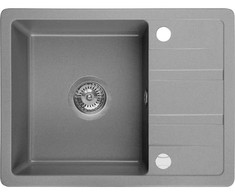 Granitinė virtuvinė plautuvė Laveo Stella SBY_513T, Pilkas