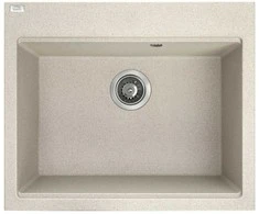 Granitinė virtuvinė plautuvė Laveo Tau SBT_4106, rusvai gelsvas