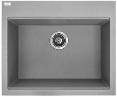 Granitinė virtuvinė plautuvė Laveo Tau SBT_5106, Pilkas