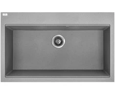 Granitinė virtuvinė plautuvė Laveo Tau SBT_5108, Pilkas