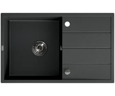 Granitinė virtuvinė plautuvė Laveo Wolin SPW_711T, Juodas