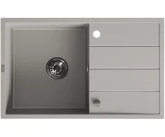 Granitinė virtuvinė plautuvė Laveo Wolin SPW_511T, Pilkas