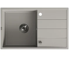 Granitinė virtuvinė plautuvė Laveo Wolin SPW_511T, Pilkas