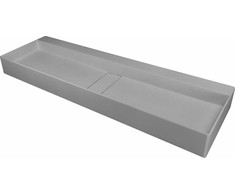 Granitinis praustuvas Deante Blur, 120x40 cm, CQB_SU2S, Metallic pilkas
