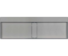 Granitinis praustuvas Deante Blur, 120x40 cm, CQB_SU2S, Metallic pilkas
