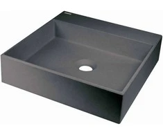 Granitinis praustuvas Deante Correo 40x40 cm, CQR_SU4S, Metallic pilkas