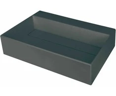 Granito praustuvas Deante Correo, 60x40 cm, CQR_TU6M, antracito metalo