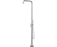 Grindinė dušo sistema Deante Silia NQS_F4GM, Brushed steel