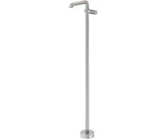Grindinis praustuvo maišytuvas Deante Silia Hexa BHS_F2KK, Brushed steel