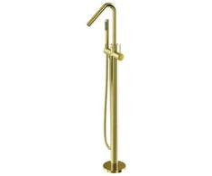 Grindinis vonios maišytuvas Besco Veo 3.0 ColdMode, Light Gold