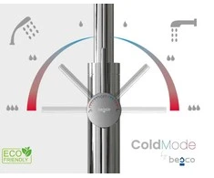 Grindinis vonios maišytuvas Besco Veo 3.0 ColdMode, Juodas matt