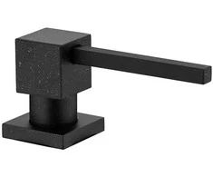 Įmontuojamas skysto muilo dozatorius Mexen Cube, 320 ml, Juodas granite
