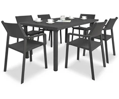 Lauko baldų komplektas TRILL/LIBECCIO 6+1, Antracite