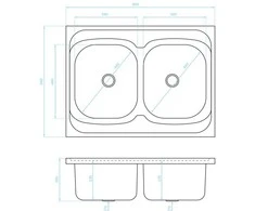 Plieninė virtuvinė plautuvė Kuchinox 60, SK6_320T, Inox Linen