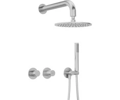Potinkinis dušo komplektas Deante Silia Hexa NHS_F0YK, Brushed steel