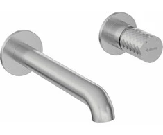 Potinkinis praustuvo maišytuvas Deante Silia Hexa BHS_F54L, Brushed steel