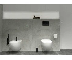 Potinkinis WC komplektas Deante Peonia 6in1, CDEN6ZPW, Baltas/Nero