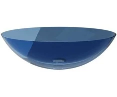 Praustuvas Besco Anya Mėlyna Wave, 50 cm, su baltu dangteliu