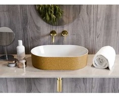 Praustuvas Besco Lova Glam Gold, 34 x 53 x 13 cm