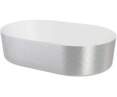 Praustuvas Besco Lova Glam Sidabrinis, 34 x 53 x 13 cm