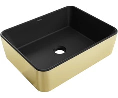 Praustuvas Mexen Catia 48 cm, Juodas matt/Gold