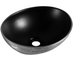 Praustuvas Mexen Elza, Juodas matt/Sidabrinis lines