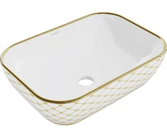 Praustuvas Mexen Rita, Baltas/Gold pattern