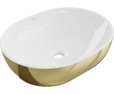 Praustuvas Mexen Viki 48 cm, Baltas/Gold