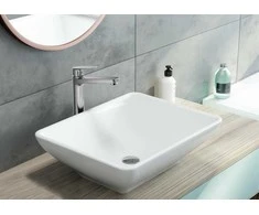 Praustuvo maišytuvas Deante Jasmin Tall ECO-aerator su klik-klak, BGJE021K, Chrome