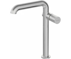 Praustuvo maišytuvas Deante Silia Hexa Tall BHS_F24K, Brushed steel