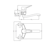 Praustuvo maišytuvas Deante Vero BOW_050M, Chrome