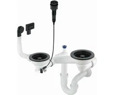 Sifonas granitinėms plautuvėms Deante Space-Saver ZXY_N983, Nero