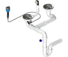 Sifonas plautuvėms Laveo OKS_124A, Steel
