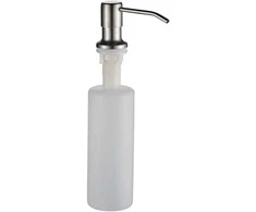 Skysto muilo/ploviklio dozatorius plautuvei Laveo Drop, Brushed Steel
