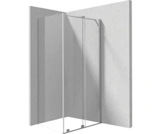 Stačiakampė dušo kabina Deante Prizma, 140x70 cm, Brushed steel