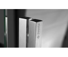 Stačiakampė dušo kabina Deante Prizma, 140x70 cm, Brushed steel